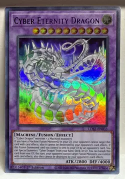 Cyber Eternity Dragon (PURPLE) LDS2-EN033 Yugioh Ultra Rare 1st Ed - Near mint - Image 1