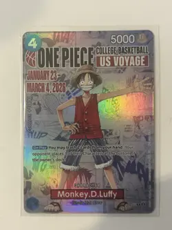 2026 One Piece EN College Basketball US Voyage #055 Monkey D Luffy - Image 1