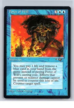 orce of Will Alliances MTG Card Regular Print NM Sleeved Toploader Ship USPS - Image 1