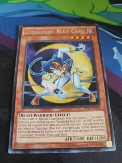 Lunalight Blue Cat SHVI-EN008 Yu-Gi-Oh! Card Light Play 1st Edition - Image 1