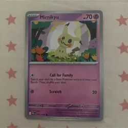 Mimikyu 042/094 Phantasmal Flames Pokemon TCG Card - Image 1