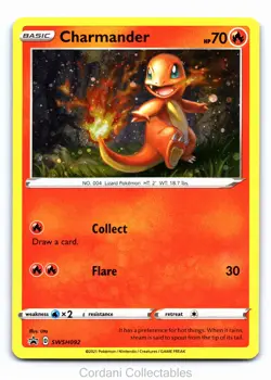 Charmander SWSH092 - SWSH Black Star Promo - Pokemon Card - Near Mint - Image 1