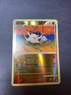 Mankey Reverse Holo Unleashed 53/95 Pokemon Card TCG RARE - Image 1