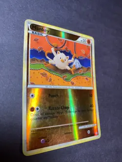 Mankey Reverse Holo Unleashed 53/95 Pokemon Card TCG RARE - Image 2