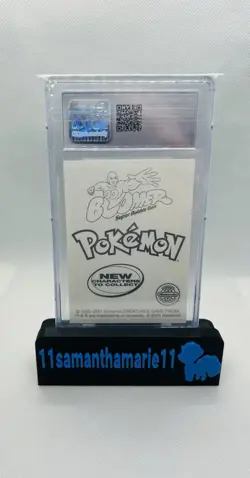 2001 Poliwag Pokemon Sticker Cards Dunkin’ Boomer CGC 7 - Image 2