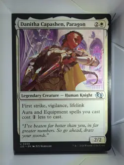 Danitha Capashen, Paragon - U59 - MTG - Foundations Jumpstart (J25) - Image 1