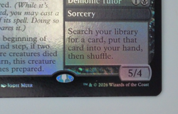 EMERITUS OF WOE / DEMONIC TUTOR Secrets Of Strixhaven SOS Magic MTG FOIL - Image 2