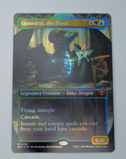 Quandrix the Proof Borderless Foil 286 Secrets of Strixhaven Magic the Gathering - Image 1