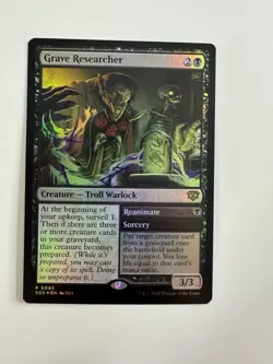 Grave Researcher Foil Secrets of Strixhaven 85 NM R - Image 1