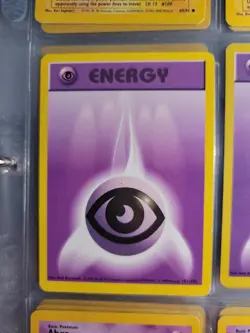 Pokemon TCG Psychic Energy Base Set 101/102 Regular Shadowless Common - Image 1