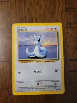 Pokemon TCG Dratini Base Set 26/102 Regular Unlimited Uncommon - Image 1
