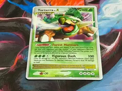 Torterra Lv X (Holo) Pokemon Diamond & Pearl Black Star Promo #DP09 2007 LP/MP - Image 2