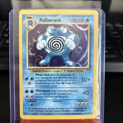 Pokemon TCG Poliwrath Base Set 13/102 Holo 1999-2000 Wizards Base Set Copyright - Image 1