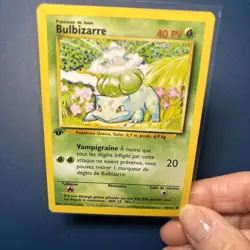 French Bulbizarre Pokemon Bulbasaur 1st Edition Wizards 44/102 - Image 1