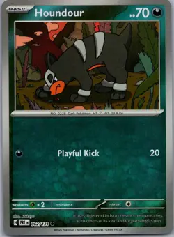 Houndour (Master Ball Pattern) 062/131 SV: Prismatic Evolutions Pokemon LP - Image 1