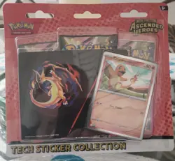 Pokemon Mega Evolution Ascended Heroes Tech Sticker Gastly AND Charmander - Image 5
