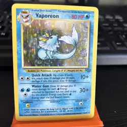 Pokemon TCG Vaporeon Jungle 12/64 Holo 1999-2000 Wizards Base Set Copyright Holo - Image 1