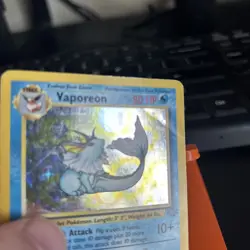 Pokemon TCG Vaporeon Jungle 12/64 Holo 1999-2000 Wizards Base Set Copyright Holo - Image 2