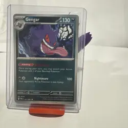 Pokemon TCG Gengar 057/091 SV: Paldean Fates Reverse Holo - NM - Image 1
