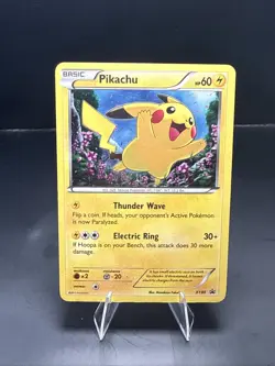 Pokemon Pikachu XY89 Cosmos Holo Black Star Promo Breakthrough 2015 - Image 1