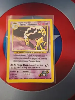 Sabrina's Alakazam Gym Challenge Holo Rare Unlimited 16/132 80HP Stage 2 - Image 1