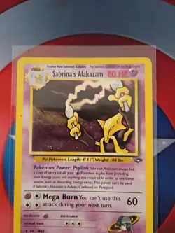 Sabrina's Alakazam Gym Challenge Holo Rare Unlimited 16/132 80HP Stage 2 - Image 2