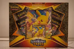Pokemon Pikachu v Collection Box Shining Fates 2021 New Sealed - Image 1