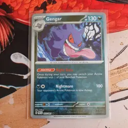 Pokemon TCG Gengar 057/091 SV: Paldean Fates Reverse Holo - NM - Image 1