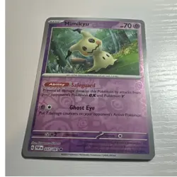 Pokemon Mimikyu SV: Paldean Fates Rare Reverse Holo Basic 70 HP 037/091 Ability - Image 1
