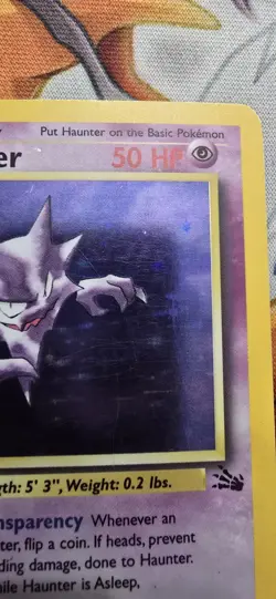 Haunter - "1st Edition" - 6/62 - Holo Rare - Pokemon TCG Fossil - Image 5
