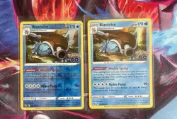 Blastoise 017 078-Pokemon Go Set of Holo & Reverse Holo Rare TCG Pokemon NM - Image 1