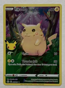 Pokemon Celebrations Pikachu 005/025 Full Art Holo Rare NM - Image 1