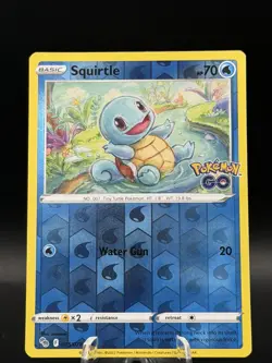Pokemon TCG Pokemon GO Squirtle 015/078 Stamp Holo - Image 1