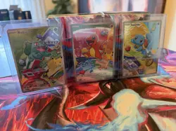 Pokemon First Partner Illustration Collection Series 1 Kanto Gen 1 Starters Set - Image 1