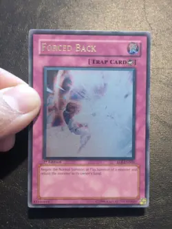 Yu-Gi-Oh! ULTIMATE RARE CARD FORCED BACK EOJ-EN060 1ST NM/VLP - Image 4