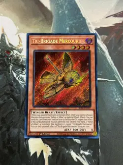 Yugioh Tri-Brigade Mercourier Secret Rare BLTR - Image 1