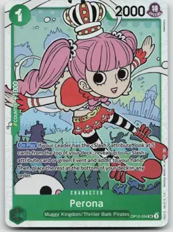 Perona OP12-034 - One Piece TCG Legacy of the Master SR English Foil Super Rare - Image 1