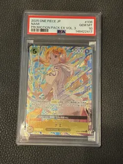 2025 ONE PIECE JAPANESE PROMOTION PACK EX VOL.3 #106 NAMI PSA 10 - Image 1