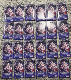 Lot of 24 One Piece The Azure Sea's Seven OP-14 Sleeved Booster Packs - SEALED - Image 1