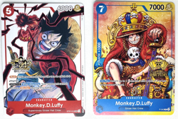 One Piece Monkey D. Luffy 2nd & 3rd Anniversary Promo 2 Card Lot - Image 1