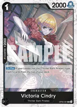 Victoria Cindry OP06-091 English Jolly Roger Uncommon PRB01 One Piece Card Game - Image 1