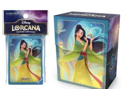 BRAND NEW Disney Lorcana Fabled Deckbox and sleeves mulan - Image 1