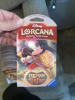 Disney Lorcana TCG - REIGN Of JAFAR Sleeved Booster Pack Sealed 🚨SALE X 5 Packs - Image 1