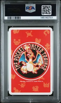 1996 POKEMON RED VERSION PLAYING CARDS #136 FLAREON 9 OF CLUBS - Image 2