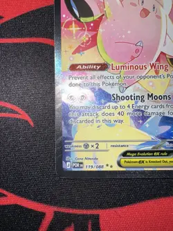 Mega Clefable Ex 119/088 Perfect Order Pokemon Card NM Condition UK Seller - Image 3