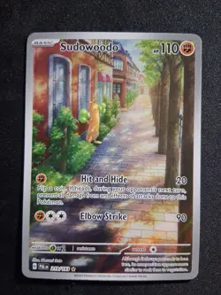 Sudowoodo Illustration RARE 219/193 Pokemon Paldean Evolved 2023 Mint - Image 1