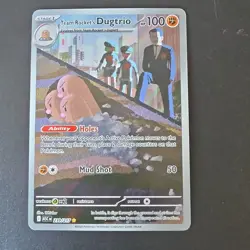 Pokemon Team Rocket's Dugtrio 239/217 Holo Stage 1 100 HP 50 Mud Shot - Image 1