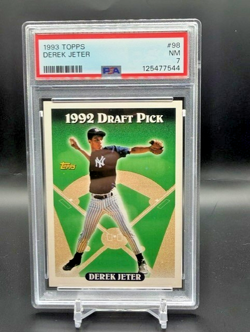 1993 Topps Draft Pick Derek Jeter Rookie Card PSA 7 #98 NY Yankees - Image 1