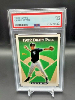 1993 Topps Draft Pick Derek Jeter Rookie Card PSA 7 #98 NY Yankees - Image 2