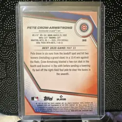 2024 Topps Bowman's Best Pete Crow-Armstrong Mini-Diamond RC #17 Cubs /299 - Image 2